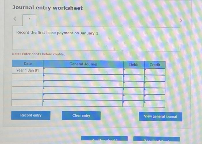 as a operating lease. The lease requires three $26,728 lease payments (the