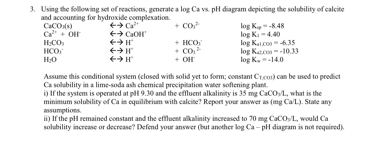  (PLEASE SONT FORGET THE GRAPH) Using the following set of reactions,