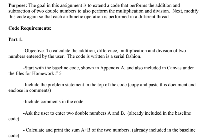 Need it ASAP in few hours. Please help. Base Line Java code