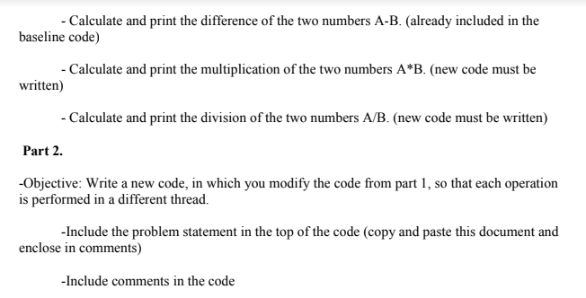HW 5 baseline * Write a program that will prompt the user
