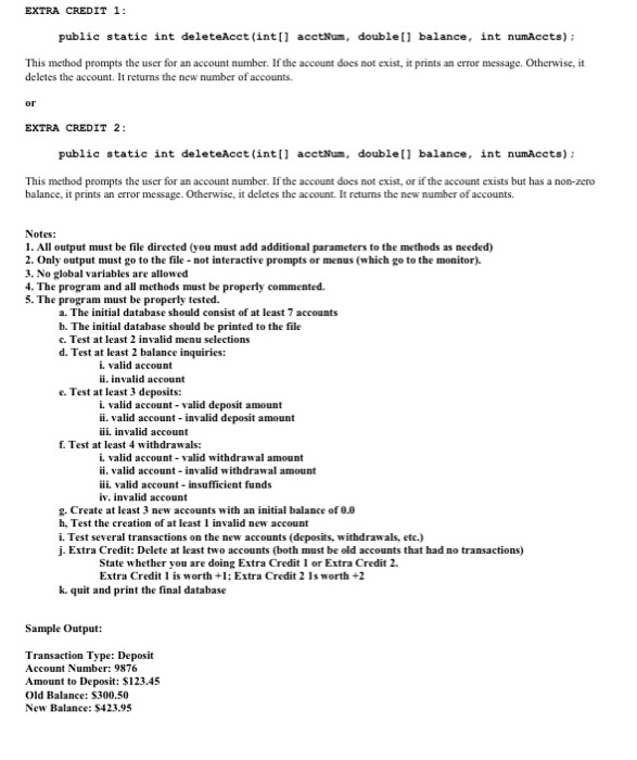 writing the comments for methods. Please read the notes at the bottom