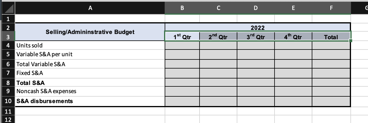 H L M 2 Individual Excel Spreadsheet - Budget Case Inputs Cyclone