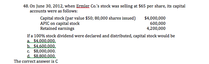 could you explain why the answer is C? On June 30, 2012,
