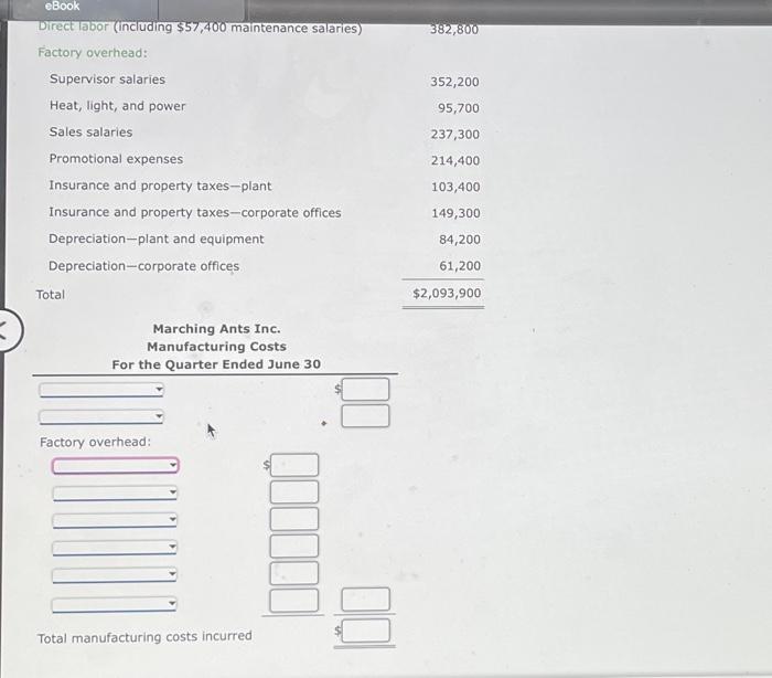 the performance of the plant manager of Marching Ants inc. Evaluate and