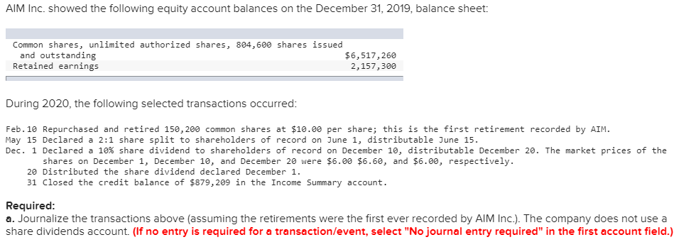  please also do the note disclosure and how. Thank you! AIM