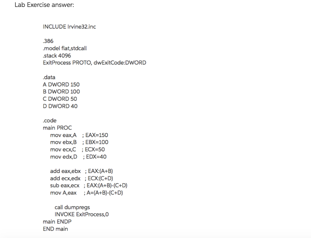 Continue with the lab exercise, write a program that calculates the following
