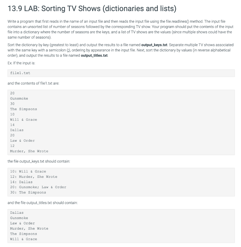 PYTHON CODE IS NOT WORKING Write a program that first reads in