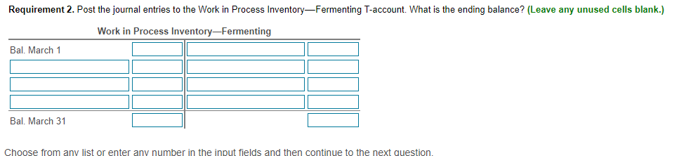 fermenting process (grapes) and at the end of the packaging process (bottles).
