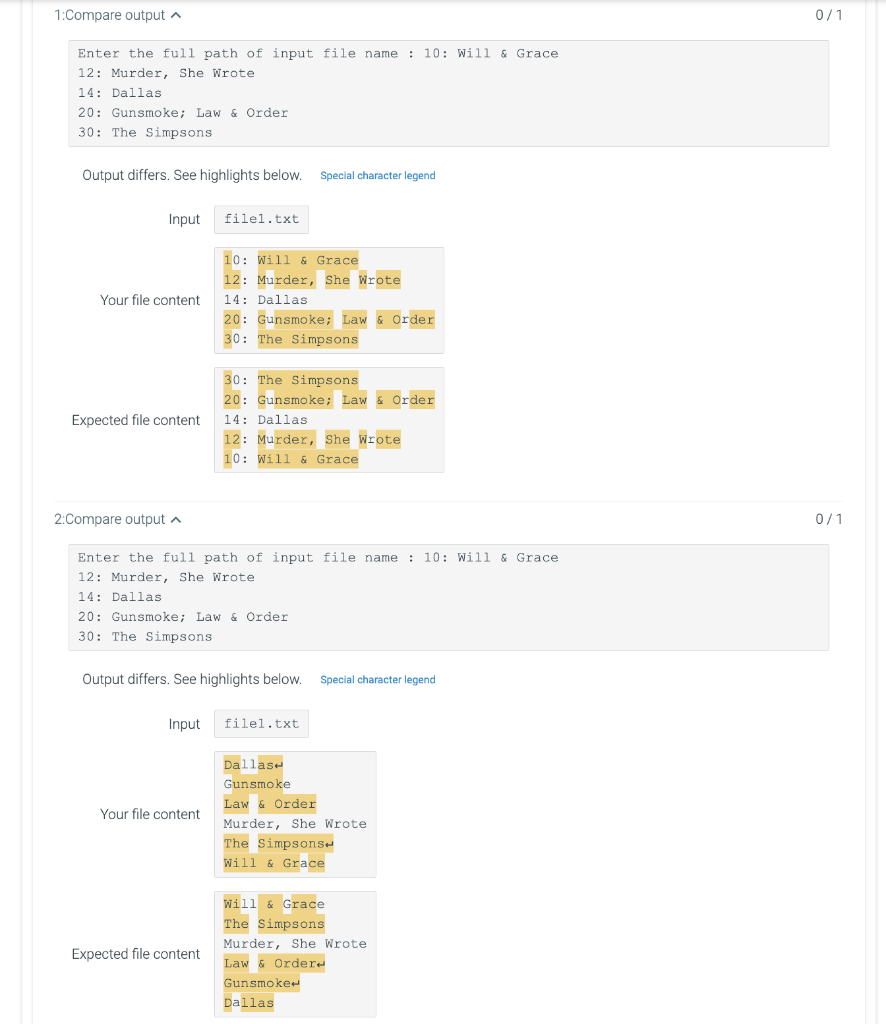 using the file.readines() method. Ihe input file contains an unsorted list of
