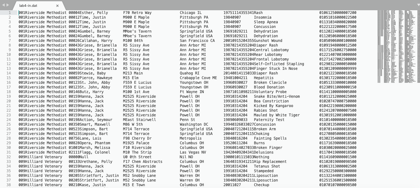 You will create an OpenCOBOL program that will generate a report listing