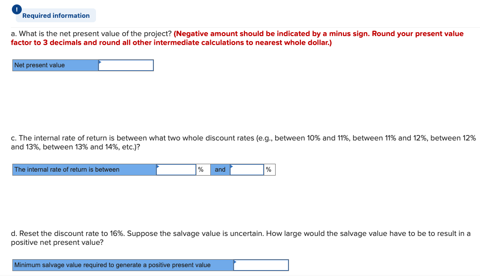 to create your own worksheet version of Example E and Exhibit 13-8