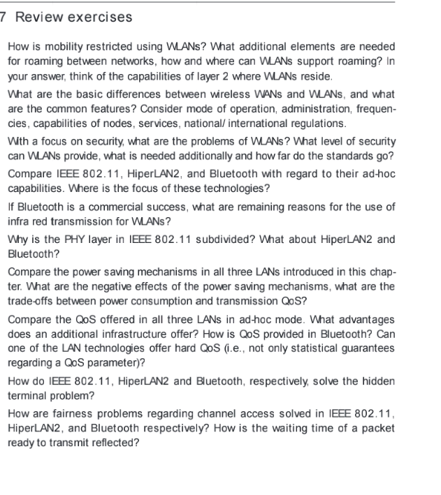  please answer all questions clearly explaining How is mobility restricted using