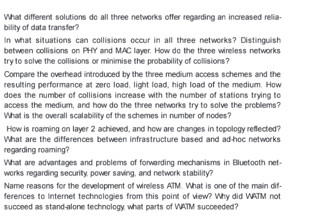 WLANs? What additional elements are needed for roaming between networks, how and