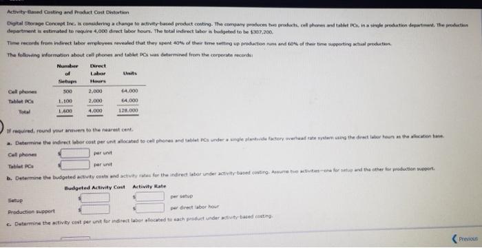 both pics for same question Activity and casting and Prachat Cost Distortion
