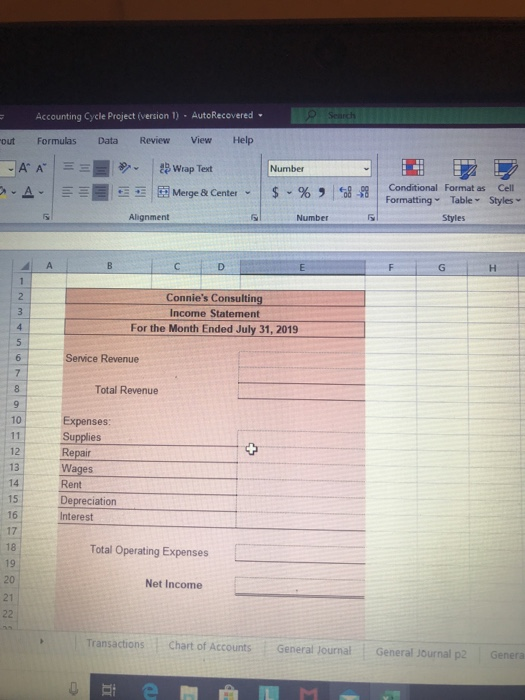 July 3 Invoice a new customer $3,450 for a completed job-customer will