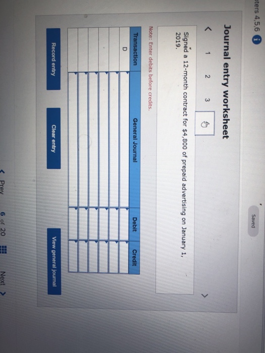 the year on January 1, 2019. Rent expired during the month of