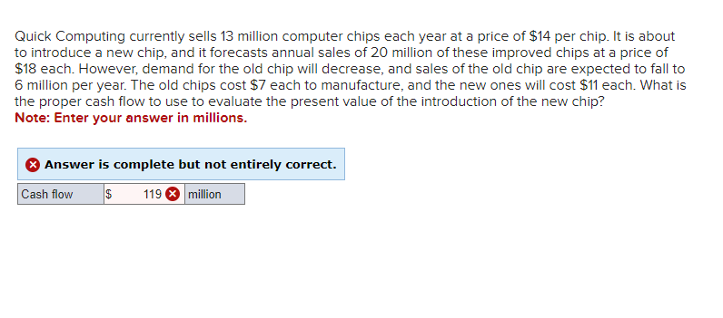  Quick Computing currently sells 13 million computer chips each year at