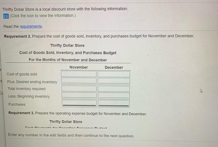 to be $390,000. Sales are projected to increase by 10% in November