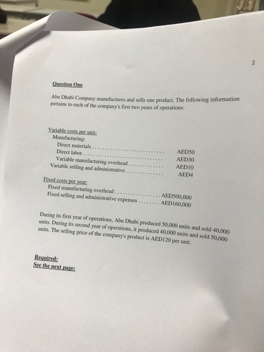 difference between product costs and period costs 4. 6 marks) Variable costing