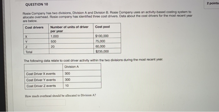 always fought over how much of the profit belongs to each division,