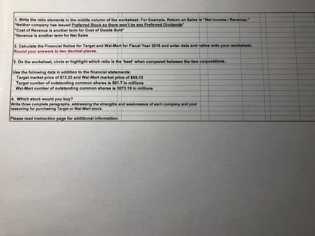 millions. (use the number given) After your financial analysis is complete, please