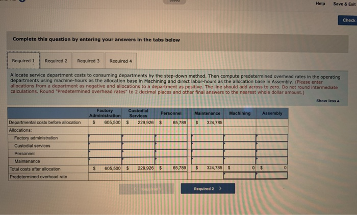 its various departments as follows for the coming year. Factory Administration Custodial