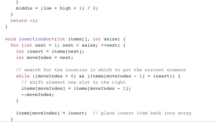 larger values sink to the bottom (end) of the array. The technique
