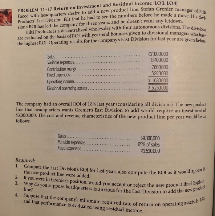  What is answer for question 1 2 3 4? PROBLEM 11-17