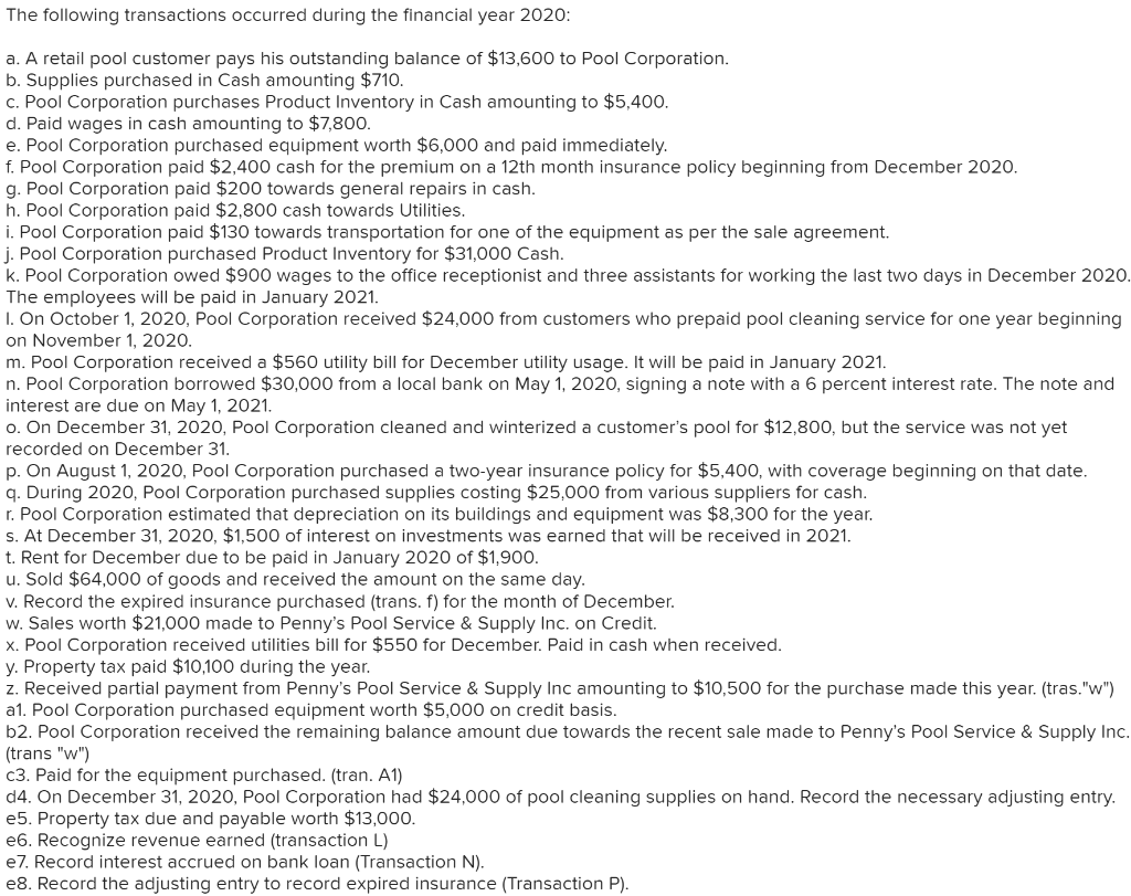 distributor of swimming pool supplies and equipment \& services. It sells these