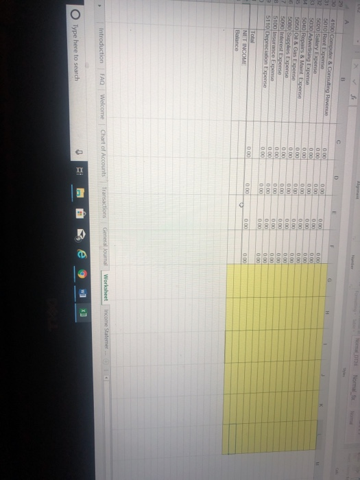 Depr -Buiding 1510 Land 14 2101 Accounts Payable 5 2102 Advanced Payments