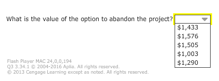 options Aa Aa Galbraith Co. is considering a four-year project that will