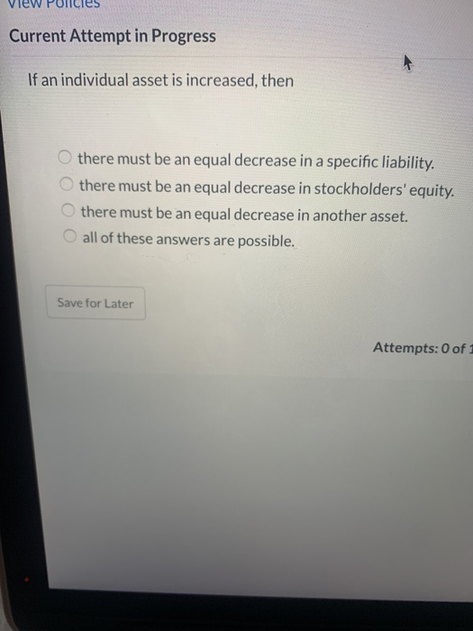  viel Current Attempt in Progress If an individual asset is increased,