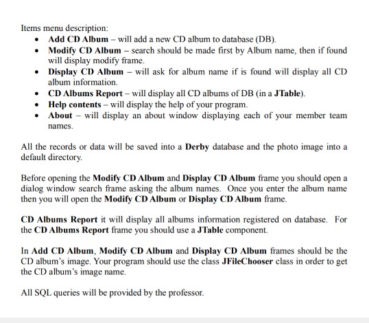 using the following instructions. Please write it in computer. Project Objectives: To
