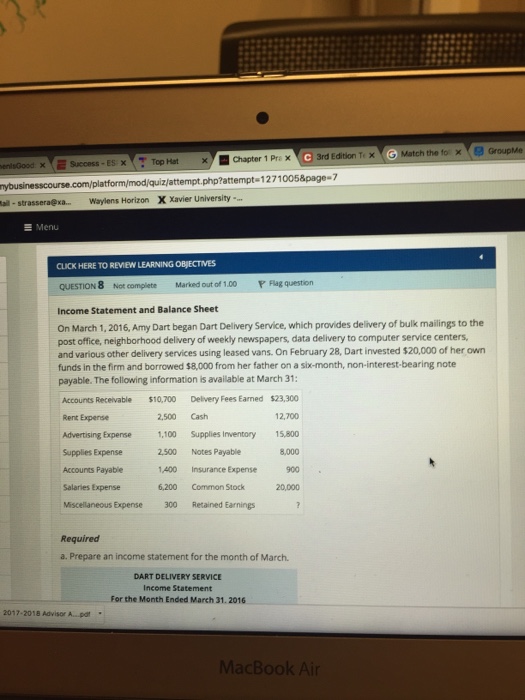  v Chapter 1 PrC 3rd Edition TixG Match the fo X