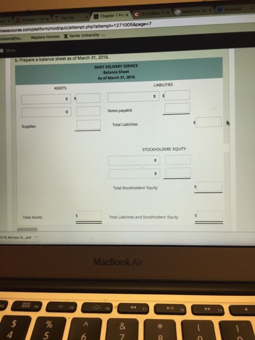 Xavier University CLICK HERE TO REVIEW LEARNING OBJECTIVES QUESTION 8 Not completeMarked