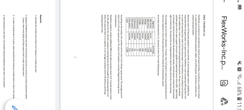  step by step calculation @ 68% 11:5 FlexWorks-Inc.p... @ + HW2: