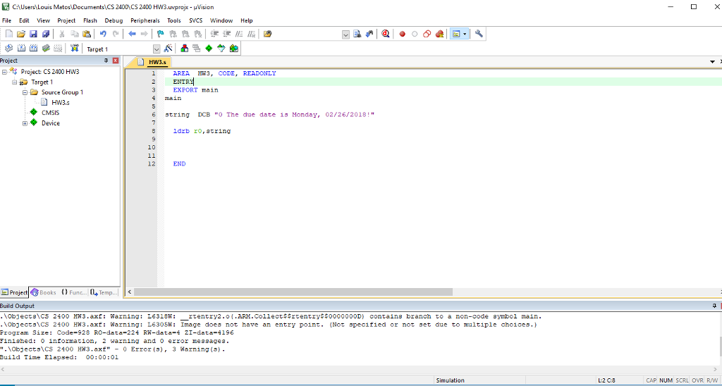 Hoping to figure out why this assembly code does not have an
