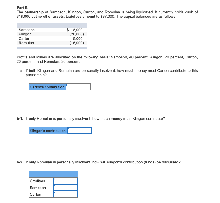 viewed as independent situations. (Do not round intermediate calculations.) Part A The