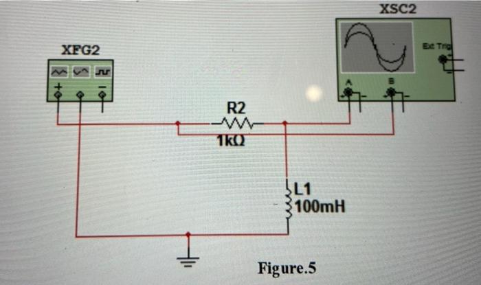 Vin for each. 2. In RL circuit (Fig.5), calculate Vo at frequencies