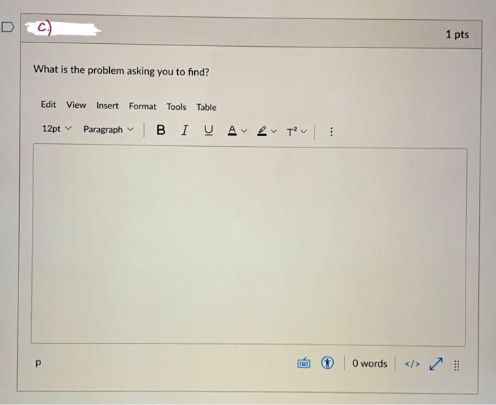 I need help solving the problem as well as the parts to