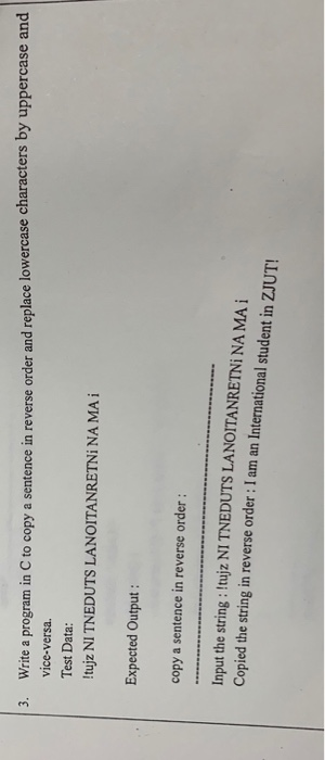  3. Write a program in C to copy a sentence in