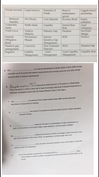 Answer from 6-12 please A(n) is a service developed by banks where