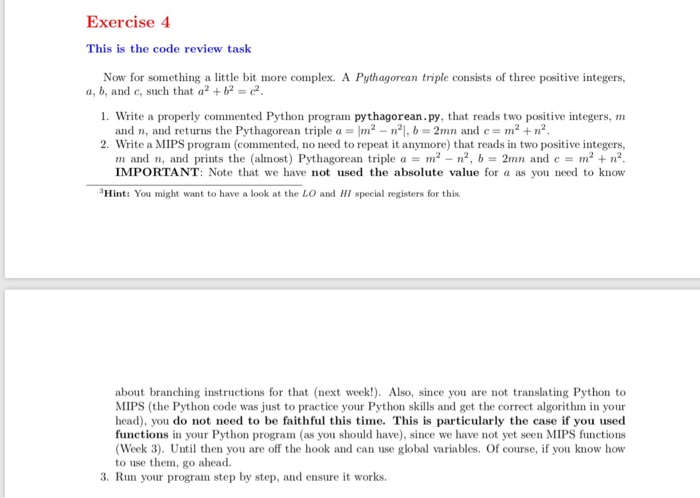  Need help with exercise 4. Thank you :) Exercise 4 This