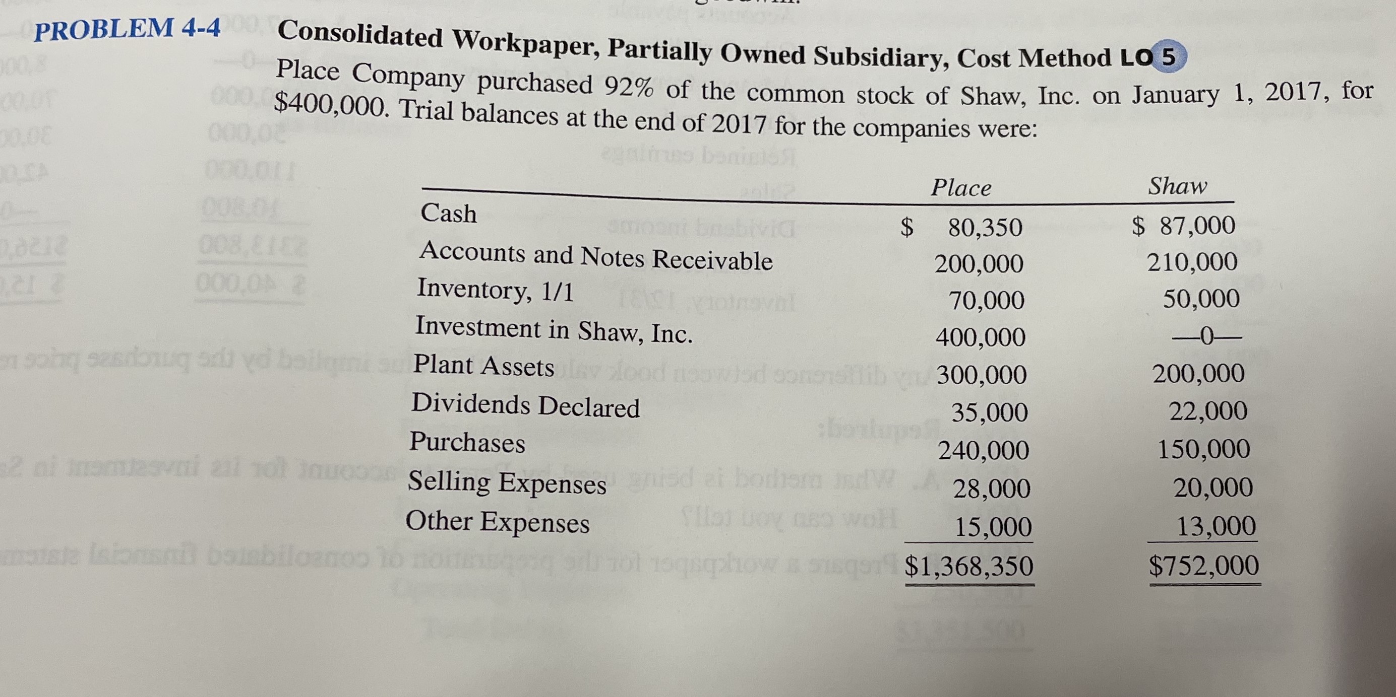 Please Solve 4-4. Please also put it into grid form please and
