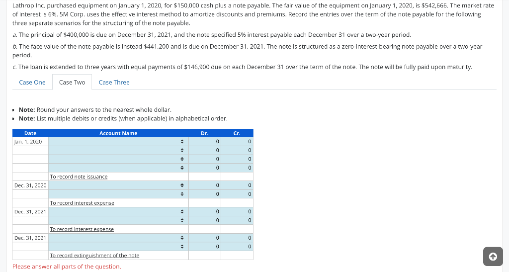 explain. Zoom in on the images! Lathrop Inc. purchased equipment on January