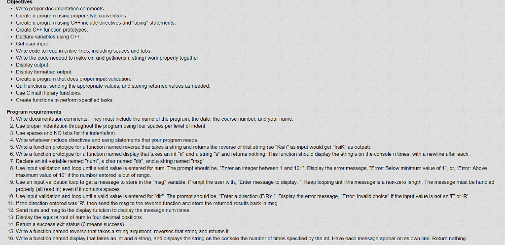  Objectives Write proper documentation comments. Create a program using proper style