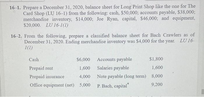 please help me solve 16.1 , and 2. Please write clear! 16-1.