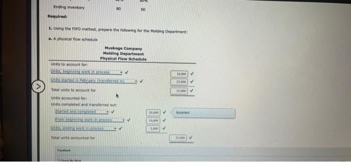 the same layout, thank you! FFO Method, Two-Department Analysis compieted; it is