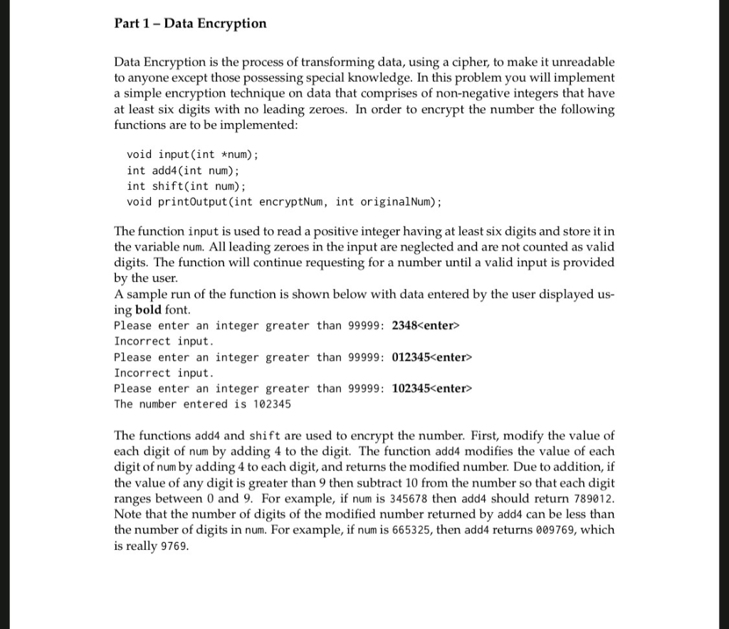  Part 1 - Data Encryption Data Encryption is the process of