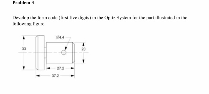  Problem 3 Develop the form code (first five digits) in the